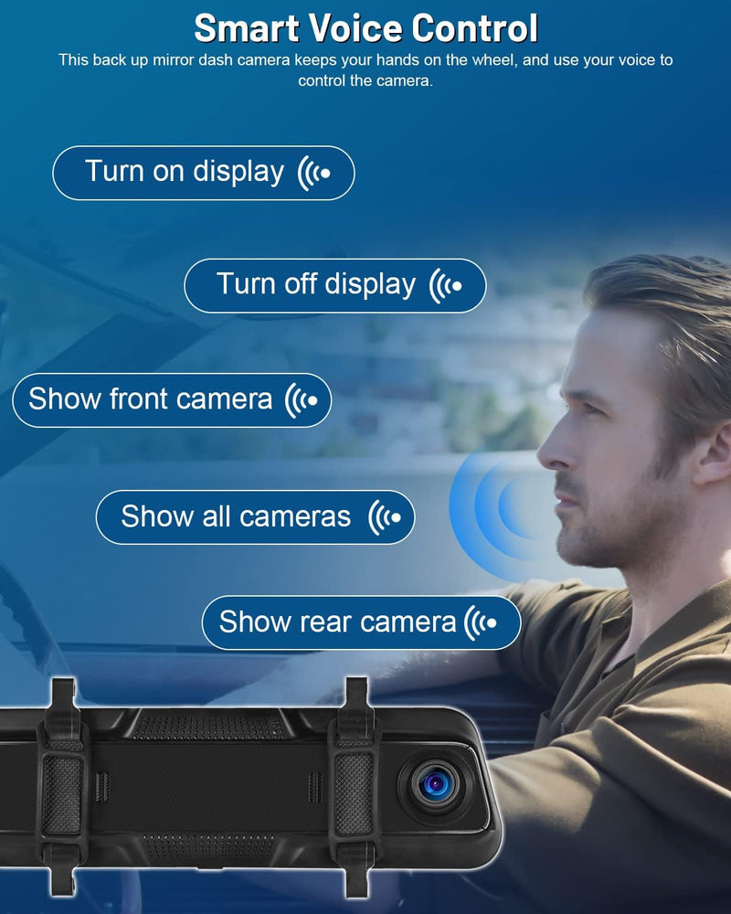 Laden Sie das Bild in Galerie -Viewer, {9.66 Inch Apple Carplay Mirror Dashcam with Reversing Camera
