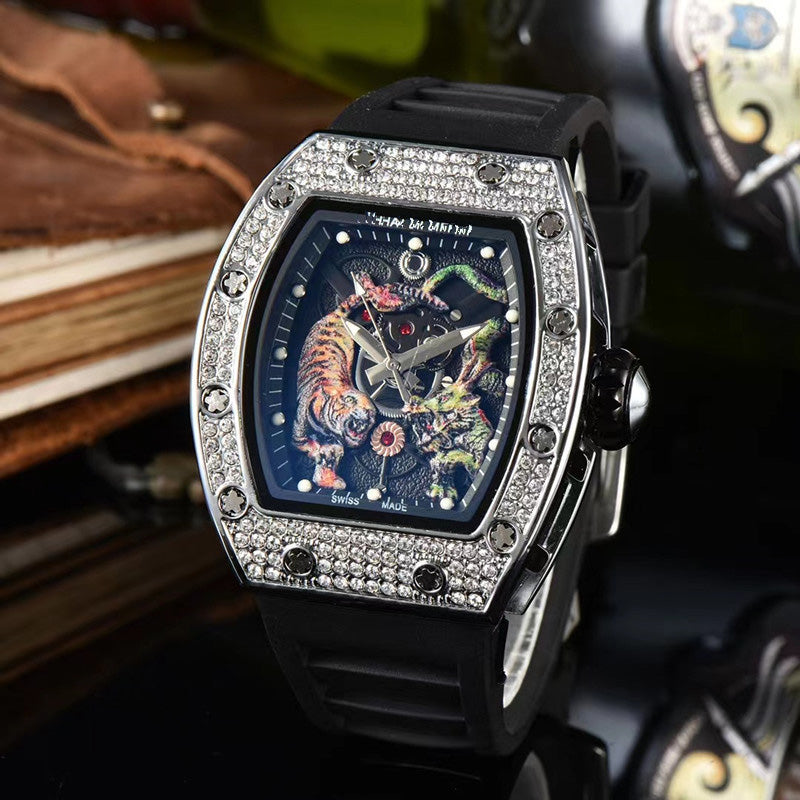 Load image into Gallery viewer, Barrel Series Dragon Tiger Watch Men&#39;s Watch Fashion
